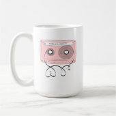 Liefdesliedjes voor You-Retro Valentijn's Cassette Koffiemok (Links)