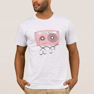 Liefdesliedjes voor You-Retro Valentijn's Cassette T-shirt