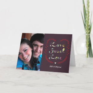 liefdesliefde feestdagen kaart