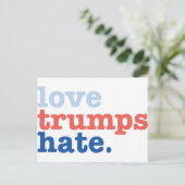 liefdesliefhebbers haten briefkaart (Staand voorkant)