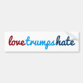 liefdesliefhebbers haten bumpersticker (Voorkant)