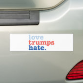 liefdesliefhebbers haten bumpersticker (Op auto)