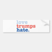liefdesliefhebbers haten bumpersticker (Voorkant)