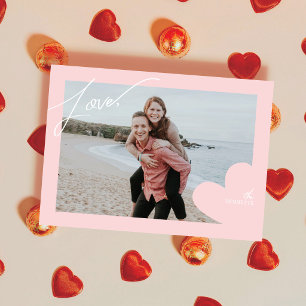Liefdeslijst Foto Valentijnkaarten Bedankkaart