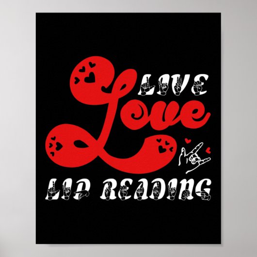 Liefdesliplezen Gehoorverlies Bewustzijn Poster (Voorkant)