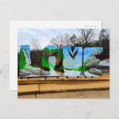 Liefdeslog in Natural Bridge State Park Briefkaart (Voorkant / Achterkant)