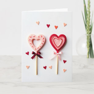 Liefdeslollypop Valentijnskaart Kaart