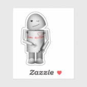 Liefdesmachine Valentijn Sticker (Vel)