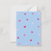 Liefdesmail Hartjes Envelope Valentijnsdag Notitiekaartje (Achterkant)