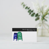 liefdesmailboxen visitekaartje (Staand voorkant)