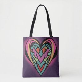 Liefdesminimalistische affectie | Gebroken Tote Bag