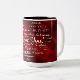 Liefdesmok Tweekleurige Koffiemok