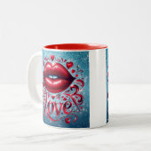 Liefdesmok Tweekleurige Koffiemok (Voorkant links)