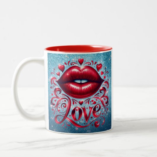 Liefdesmok Tweekleurige Koffiemok (Links)