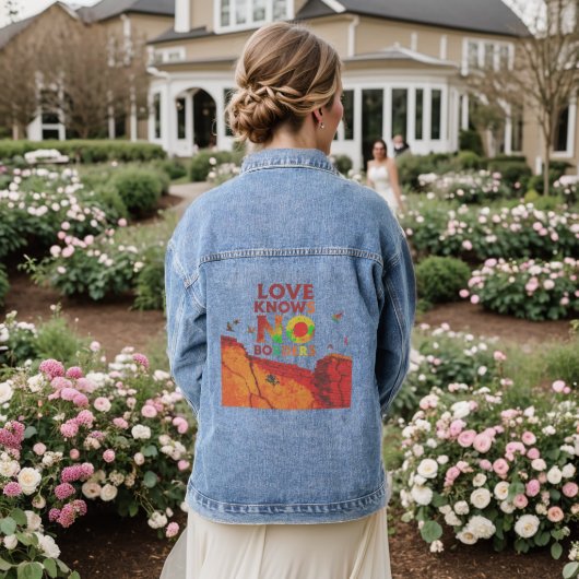 liefdesnee denim jacket (Huwelijk Achterkant)
