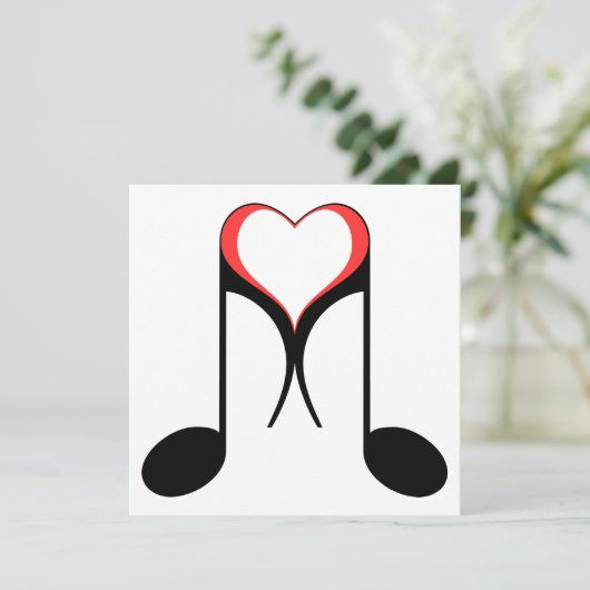 liefdesnotities : 8e noot kaart (Staand voorkant)