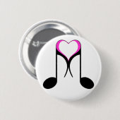 liefdesnotities : 8e noot : ronde button 5,7 cm (Voorkant /achterkant)