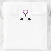 liefdesnotities : 8e noot : ronde sticker (Tas)