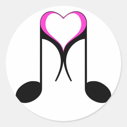 liefdesnotities : 8e noot : ronde sticker (Voorkant)