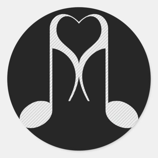 liefdesnotities : 8e noot : ronde sticker (Voorkant)
