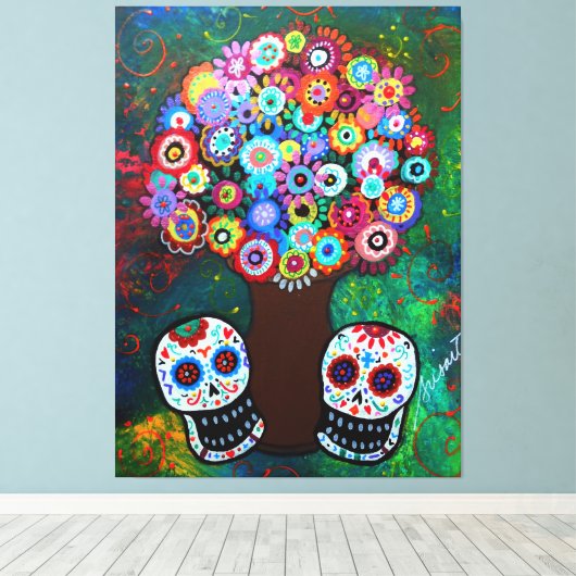 LIEFDESOFFER CANVAS AFDRUK (Insitu (Houten vloer))