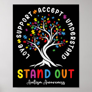 Liefdesondersteuning Accepteer Autisme Au Poster