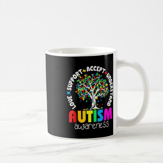 Liefdesondersteuning Accepteer Begrijp Autisme Bew Koffiemok (Rechts)