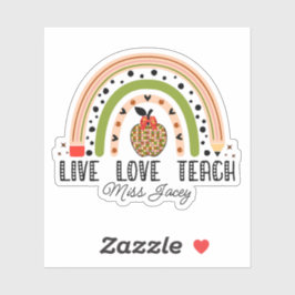 Liefdesonderwijs inspireert de waardering van de r sticker