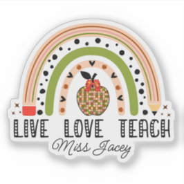 Liefdesonderwijs inspireert de waardering van de r sticker