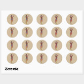 Liefdesoproep Ronde Sticker (Vel)