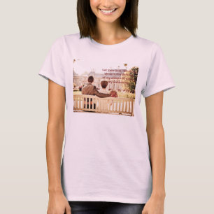 Liefdespaar bleek roze kleur voor Dames T-shirt