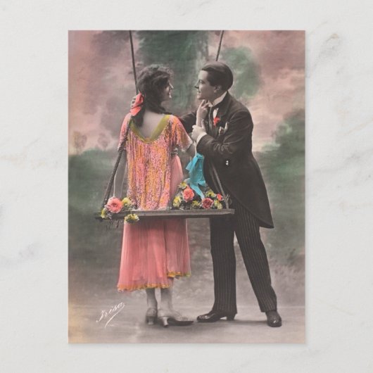  liefdespaar briefkaart (Voorkant)