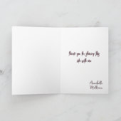 Liefdespaar en Big Heart Valentijnsdag Kaart (Binnen)