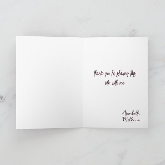 Liefdespaar en Big Heart Valentijnsdag Kaart (Binnen)