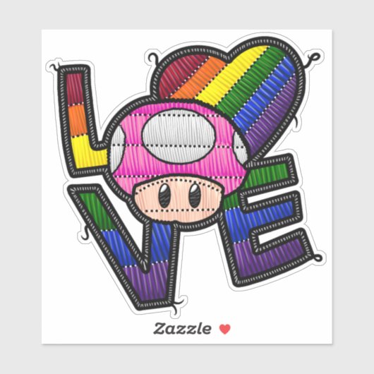 Liefdespad - Rainbow Sticker (Vel)