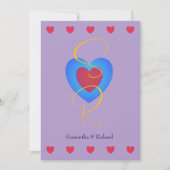 Liefdesparen sparen de datum platte kaart (Voorkant)