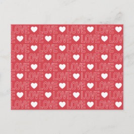 Liefdespatroon Ansichtkaart - Witte Omlijning Briefkaart