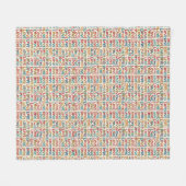 Liefdespatroon  fleece deken (Voorkant (Horizontaal))