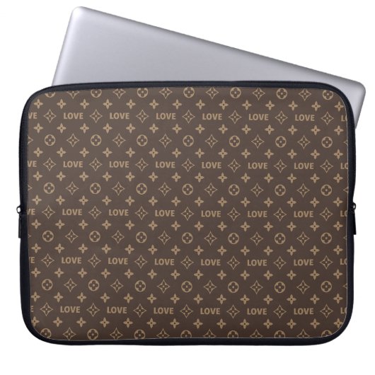 Liefdespatroon Louis Vuitton Laptop Sleeve (Voorkant)