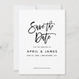 Liefdespenseeltypografie Save The Date