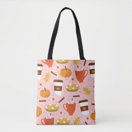 liefdespompoenroze tote bag (Voorkant)