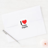 liefdespomporganen ronde sticker (Envelop)