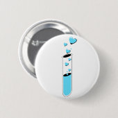 liefdespoot ronde button 5,7 cm (Voorkant /achterkant)