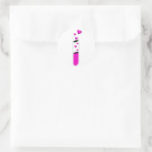 liefdespoot ronde sticker (Tas)