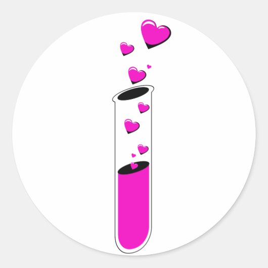 liefdespoot ronde sticker (Voorkant)