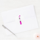 liefdespoot ronde sticker (Envelop)