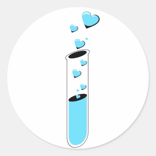liefdespoot ronde sticker (Voorkant)