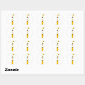 liefdespoot ronde sticker (Vel)