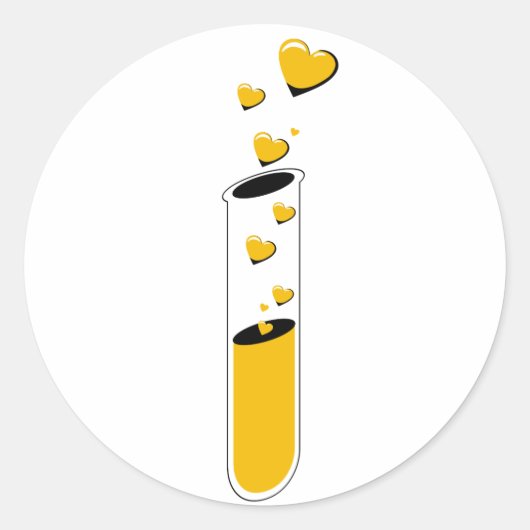 liefdespoot ronde sticker (Voorkant)