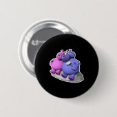 liefdespootjes ronde button 5,7 cm (Voorkant /achterkant)